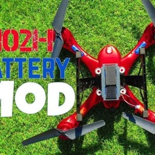 mjx x102h diy drone battery hack mod + review game vehicles 3d print model - Mito3D
