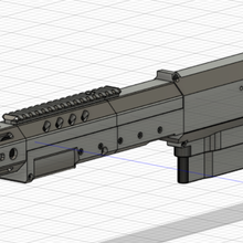 mk23 carabine trousse srs syle v02 airsoft ssx23 argenté 3d print model - Mito3D