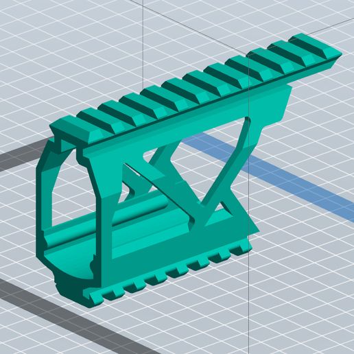 mk23 rail long picatinny stti umarex tm nbb 3D print model - Mito3D