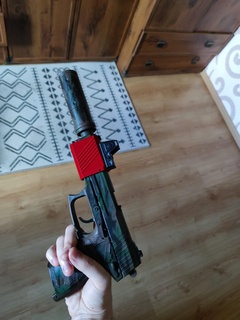 mk23 rmr red dot mount ris rail airsoft adapter sight pistol 3d print model - Mito3D