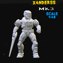mk3 spartiate kane Halo atteindre infini miniature 3d impression prêt wargaming miniatures modèle personnalisable articulé personnalisation artisanat imprimé 3d print model - Mito3D