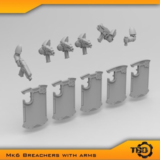mk6 breachers marine hammer space war 30 k 30000 40000 horus 40 3d print model - Mito3D