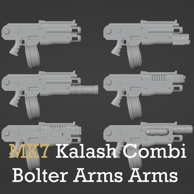 mk7 kalash kombi bolter silâh oyun savaş çekiç 42k 32k oyunları uzay deniz sapkınlık minyatürler 28mm grimdark of masaüstü horus 3d print model - Mito3D