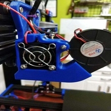 mk8 blower cooling fan mount duct extruder nozzle 3d_printer_accessories 3d print model - Mito3D