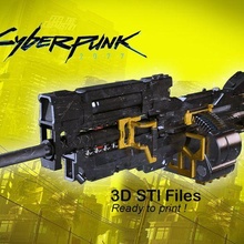 mk 31 makineli tüfek siberpunk 3d print model - Mito3D