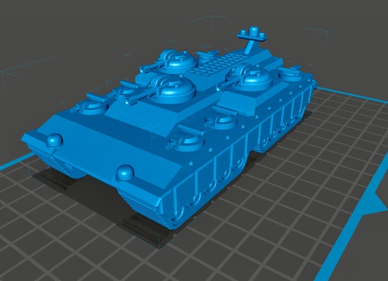 mk 22a1 super pesado tanque jogos scifi 15mm 3d print model - Mito3D