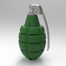 mk 2 frag grenade - ice tray molds weapon mk2 bomb toy art war 3d print model - Mito3D