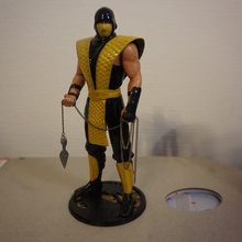 mk classic scorpion statue game ninja figure mortal kombat 3d print model - Mito3D