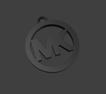 mk michael kors keychain earring 3d print model - Mito3D