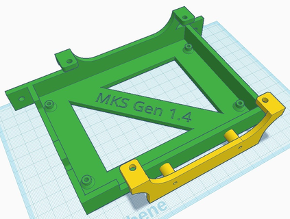 mks gen v14 holder - v21 ctc printer upgrades printerboard 3d parts 3d print model - Mito3D