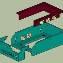 mks sbase v13 planche Cas gaine cubetrix outil 3d imprimante pièces 3d print model - Mito3D