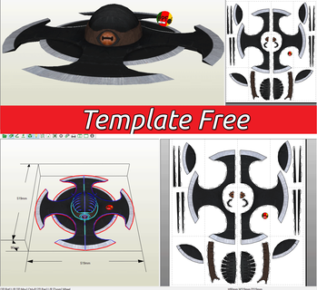 mkx kung TB cappello spettro gratuito kunglao mk combattimento mortale papercraft PDF dop pepakura 3d print model - Mito3D