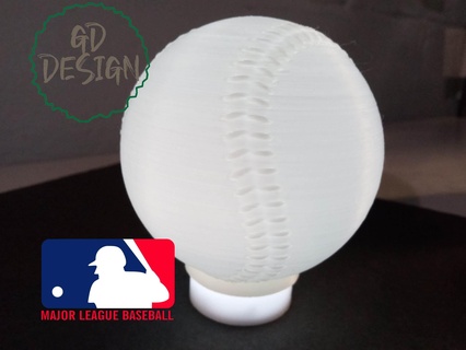mlb beyzbol tealight okuma ışık gece lambası Spor Dalları cor Sanat adam mağara çocuklar oda 3d print model - Mito3D
