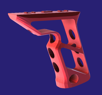 mlok fortis cambio stile presa mlock airsoft foregrip scheletrato scheletro 3d print model - Mito3D