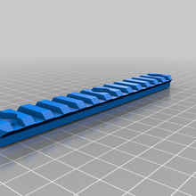 mlok picatinny rail 5 pouce 3d print model - Mito3D