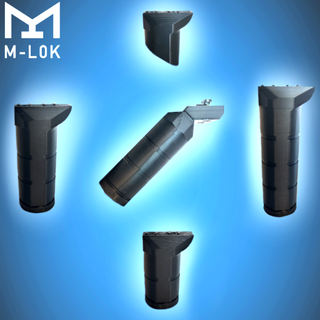 mlok zenitco grip set 45 degree mount rk1 rk2 rk4 rk6 rk-1 rk-2 rk-4 rk-6 b-25u airsoft foregrip m-lok vertical mlock 3d print model - Mito3D
