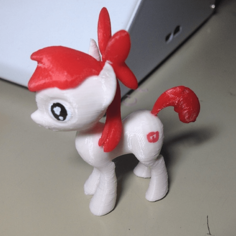 mlp applebloom poney jeu mon peu 3D print model - Mito3D