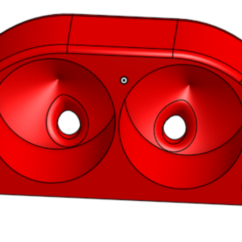 52mm Doppel-gauge pod turbo öl-Druck, Wasser-temp, voltmeter usw gadget dash Auto 3D print model - Mito3D