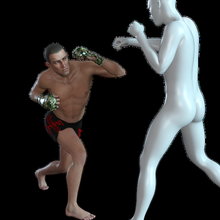 mma ufc adam 3 Muaythai kız spor mücadele dövüşçü muaythalove boks antrenmanı kutu güçlü motivasyon savaşçı 3d print model - Mito3D