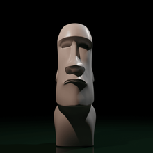 moai art de la isla pascua nui rapa estatua huésped lujo interior decoración 3d print model - Mito3D
