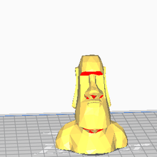 moai art 3d print model - Mito3D
