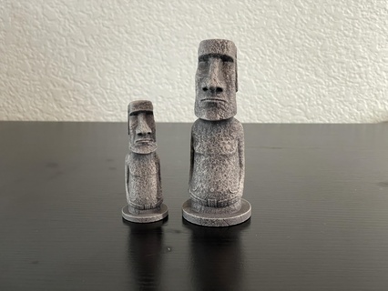 moai Pasqua isola testa grande statua tiki figurina 3d print model - Mito3D