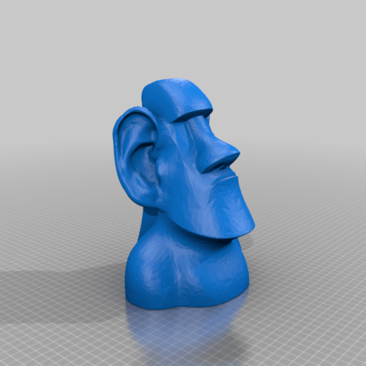 moai lunettes masque titulaire soutien raffiné 3D print model - Mito3D