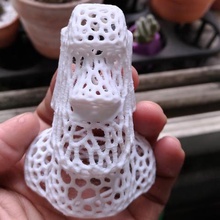 moai agujero arte 3d print model - Mito3D