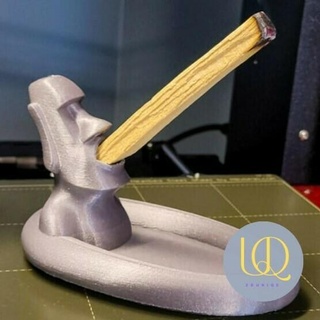 moai incense 3d unicq q top moai best design present moai incense incense  3d print model - Mito3D