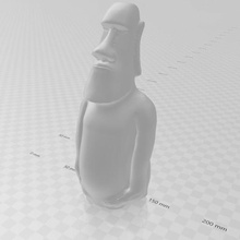moai de alto standing varios la estatua oriental isla 3d print model - Mito3D