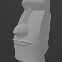 moai statue Pasqua isole architettura isladepascua chili statua 3d 3d print model - Mito3D