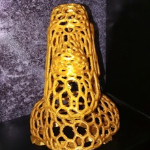 moai de voronoi art 3d print model - Mito3D