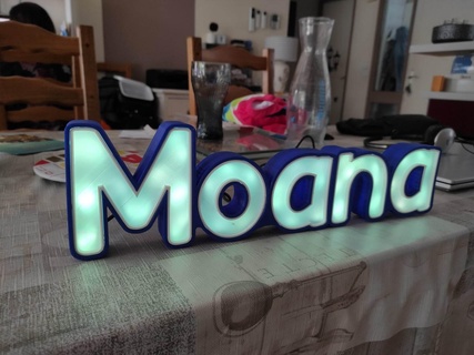 moana bright name haitian names sign leds lighting first room homedecor decoration lamp child gift light 3d print model - Mito3D