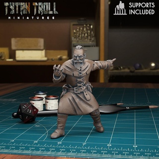 mob villager 14 pre-supported Game miniatures fantasy 32mm mobsters villagers creatures dnd people folks rabble 3d print model - Mito3D