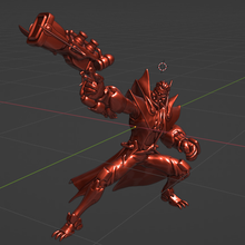 mobile legend roger cyborg werewolf skin 3d print model - Mito3D