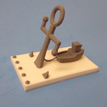 mobile phone cradle gadget ship anchor dock 3d print model - Mito3D