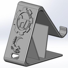 seyyar telefon Kulp destek rozet dizüstü bilgisayar askeri Ordu filo müfreze 3d print model - Mito3D
