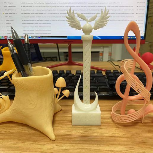 seyyar telefon Kulp destek Sanat Şirin müzik ilham 3D print model - Mito3D