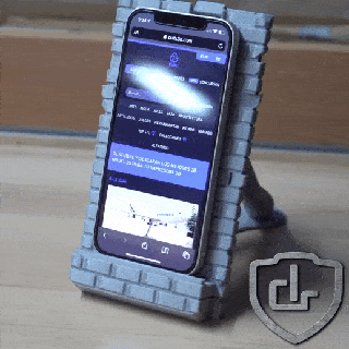 mobile phone holder - stand support booth 3d print model - Mito3D