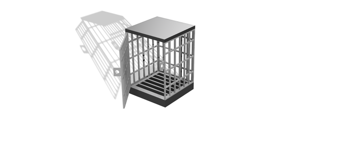 mobile téléphone prison cellule fermer clé Téléphone fête gag fermé amusement 3d print model - Mito3D