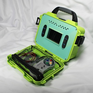 mobile retropie system ruggedpi pi rpi raspi video game retro gaming gamer games nanuk case box custom 3d print model - Mito3D