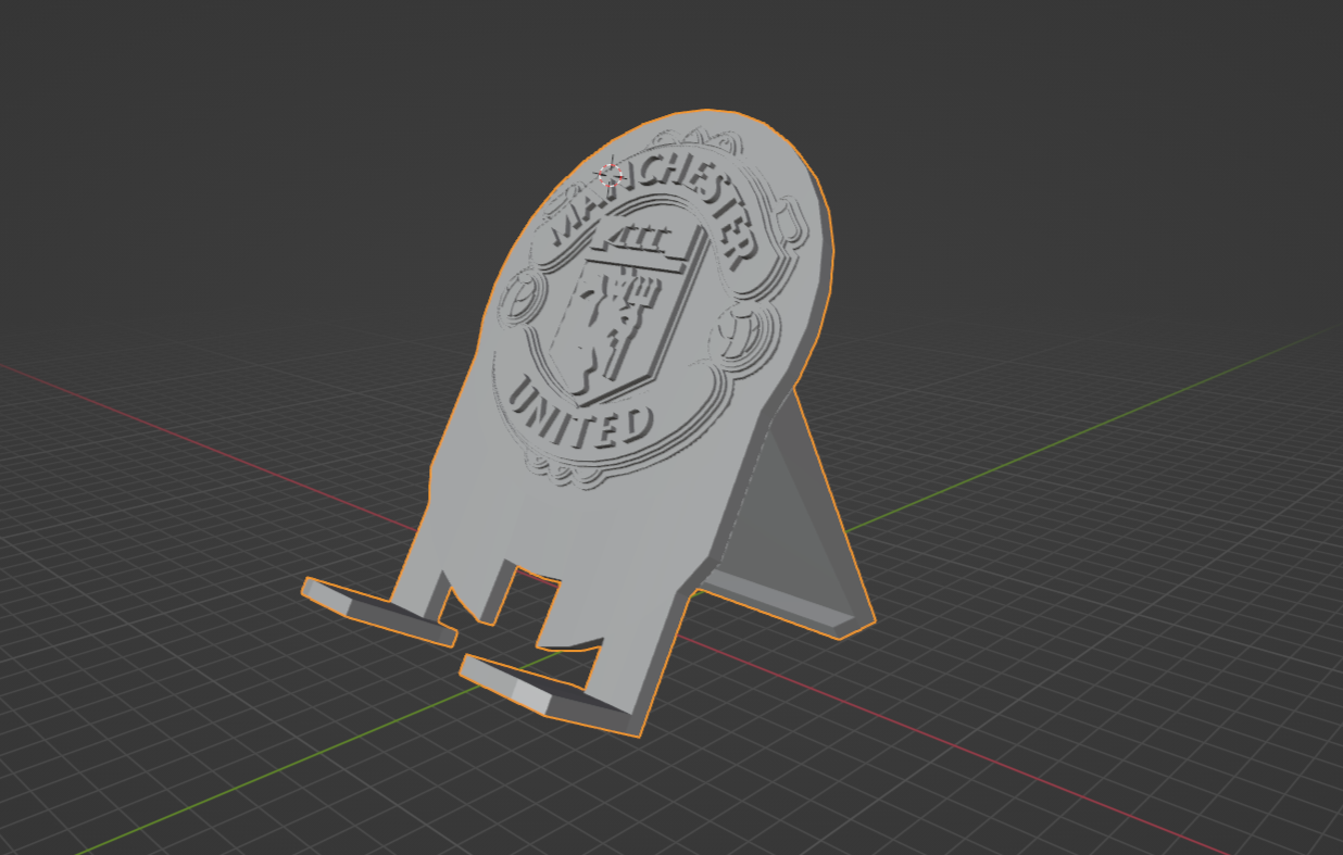 seyyar ayakta durmak Kulp destek Manchester Birleşik 3D print model - Mito3D
