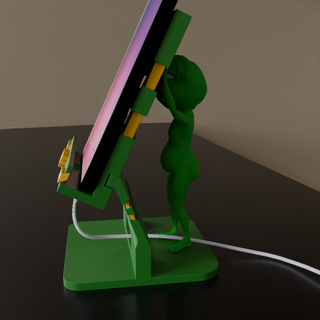 mobile support pepe 3d print model - Mito3D
