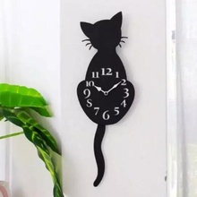 mobile tail cat clock animal pendulum 3d print model - Mito3D