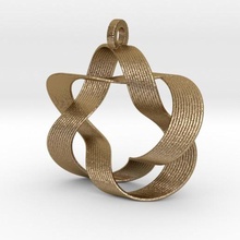 mobius pendant jewelry art math 3d print model - Mito3D