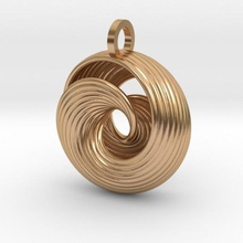 mobius pendant jewelry art math 3d print model - Mito3D