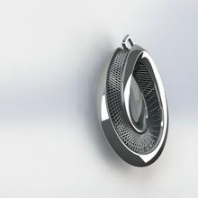 Mobius colgante pendiente joyería diseño Ingenieria 3d print model - Mito3D