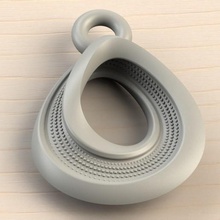 mobius pendant jewelry pattern fashion art geometric keyring keychain 3d print model - Mito3D