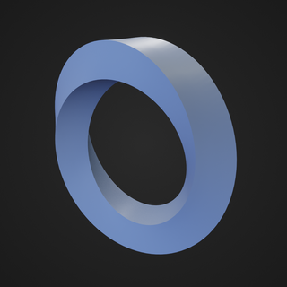 mobius ring Jewelry torus jewelry circle donut 3d print model - Mito3D