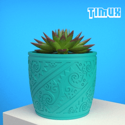 mochica maceta antiguo peruano cultura diseño plantador suculento cactus florero decoración autóctono Perú alto viejo minipot ornamento lápiz soporte jardín 3D print model - Mito3D